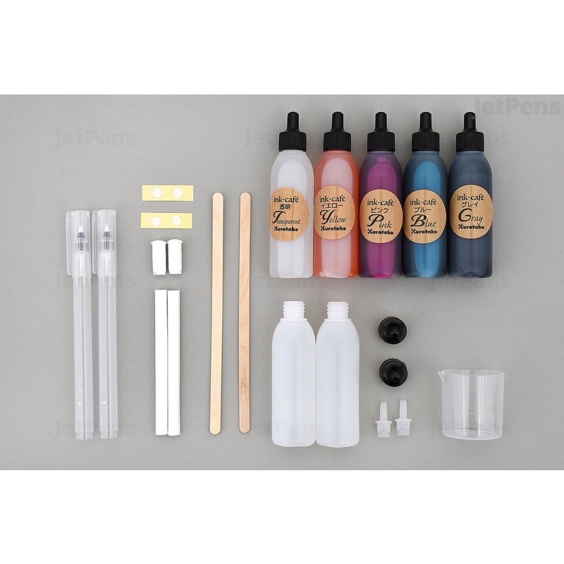 [DA ĐEN] Bộ Mực Tự Pha Ink Cafe Zig Kuretake