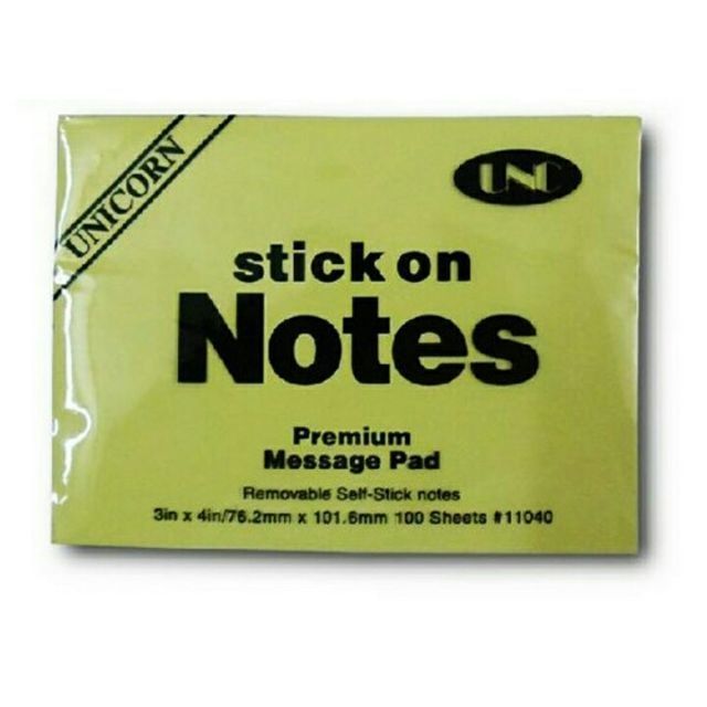 Giấy note vàng 3x4 UNC