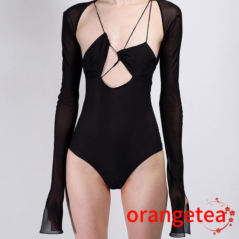 Áo liền quần Tay Dài Cổ Chữ V Màu Sắc Thời Trang Cho Nữ | BigBuy360 - bigbuy360.vn