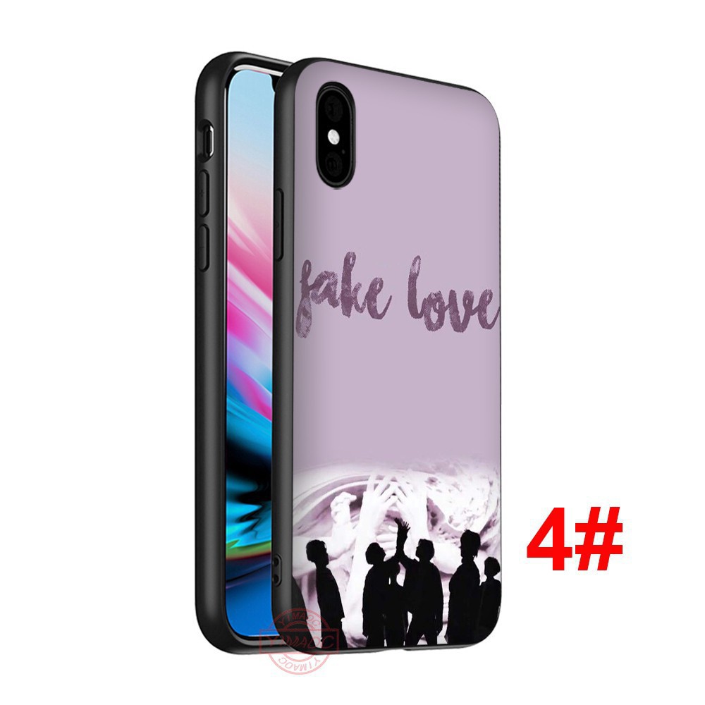 [Bb123]  Ốp điện thoại silicone in hình nam nhân Hàn Quốc Fake Love cho iPhone XS Max XR X 8 Plus 7 Plus 6s Plus 6 1