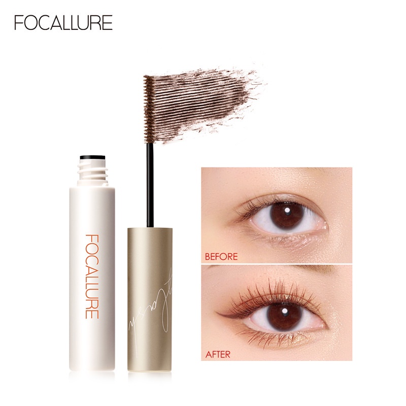 MASCARA FOCALLURE GIÚP CHUỐT LÔNG MI DÀI CONG VÀ ĐỀU KÍCH THƯỚC ĐẦU CỌ 3MM 6G