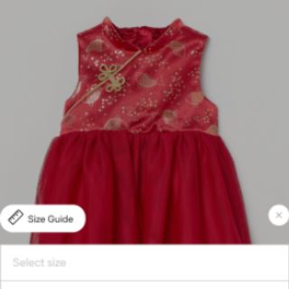 Váy đỏ HM cho bé gái có ảnh thật