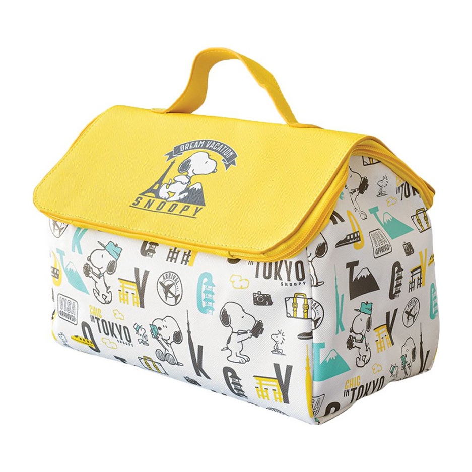 Túi Đựng Mỹ Phẩm Xách Tay Hình Ngôi Nhà Hoạt Hình Snoopy Đáng Yêu
