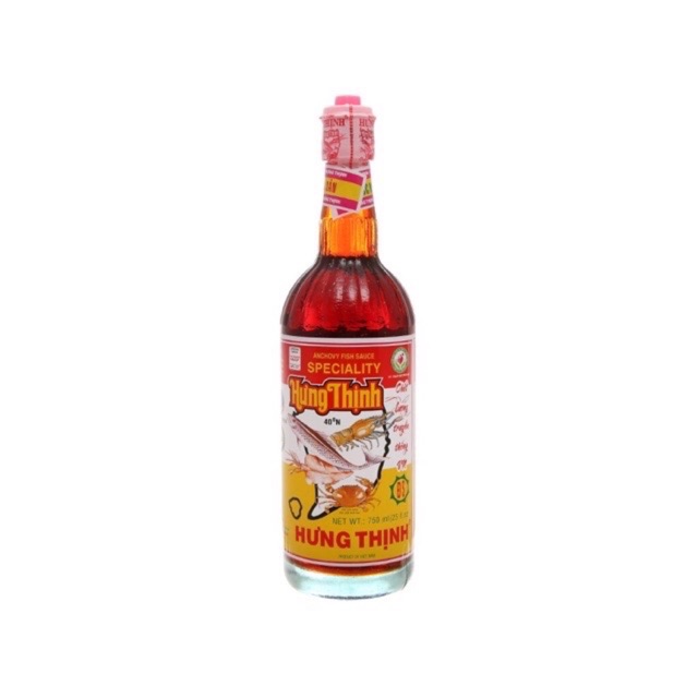 Nước Mắm Cá Cơm Hưng Thịnh 40 độ đạm (750ml)