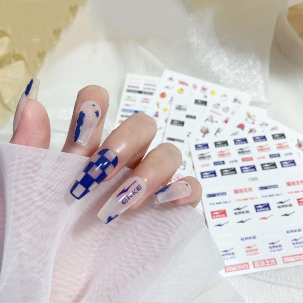 Miếng Dán Móng Tay Hình Mặt Cười Dễ Thương