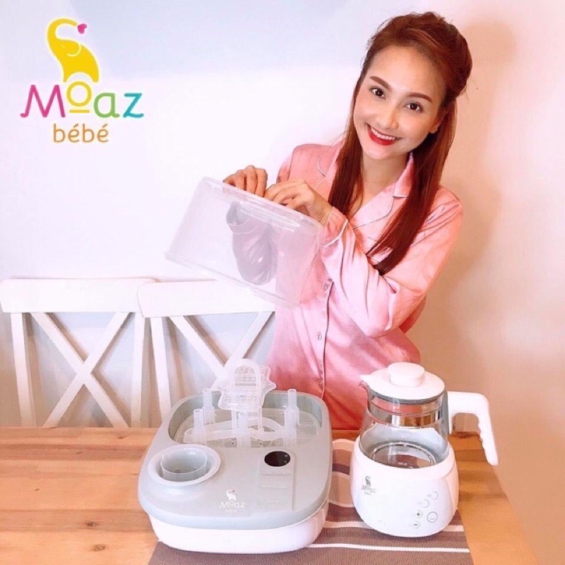 Máy Tiệt Trùng Sấy Khô Và Hâm Sữa Đa Chức Năng Moaz Bebe MB005 (Bảo hành 12 tháng)