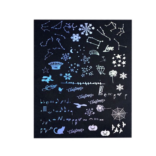 Miếng dán trang trí resin màu hologram