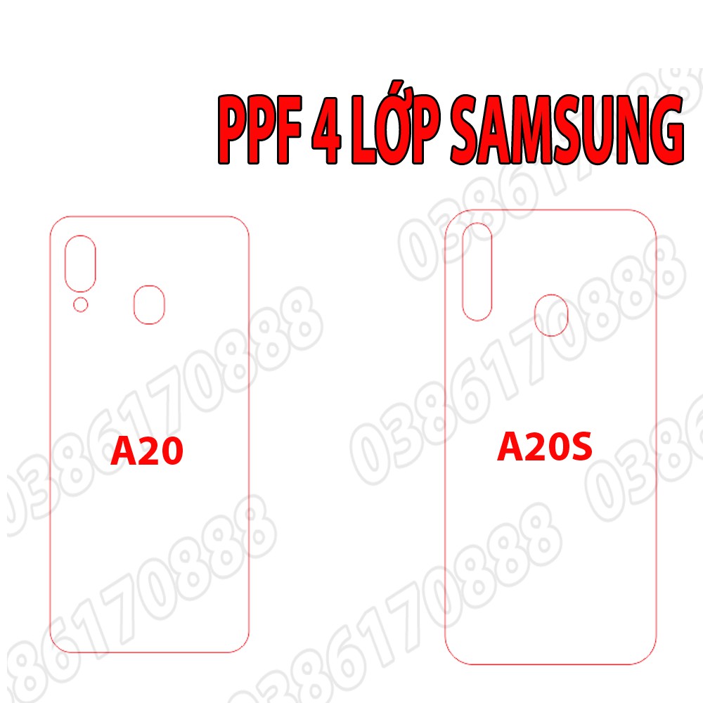 [NHÁM + TRONG]Dán lưng PPF 4 lớp chống va đập cho SAMSUNG A20 / A20S