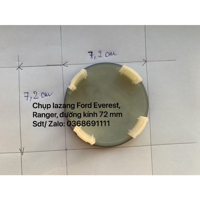 Logo chụp mân, ốp vành la zăng bánh xe Ford Ranger 2013-2022; Ford Everest 2016-2022
