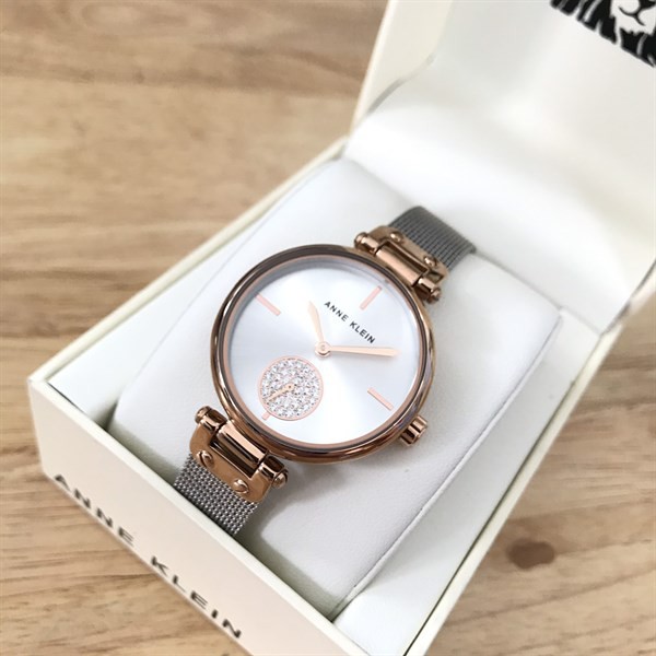 [Mã FARSBR153 giảm 15% đơn 150K] [CHÍNH HÃNG] Đồng Hồ Nữ ANNE KLEIN AK 3001SVRT ĐÍNH ĐÁ SWAROVSKI