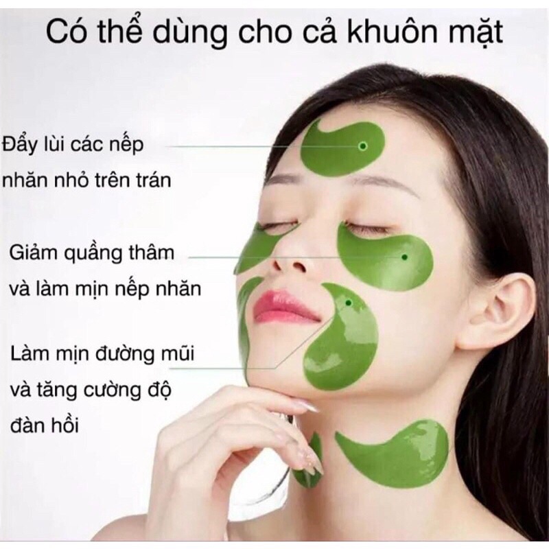 Mặt Nạ Đắp Mắt Bioqua - Mặt Nạ 60 Miếng Làm giảm Thâm Mắt Bọng mắt [Cica Cosmetic]