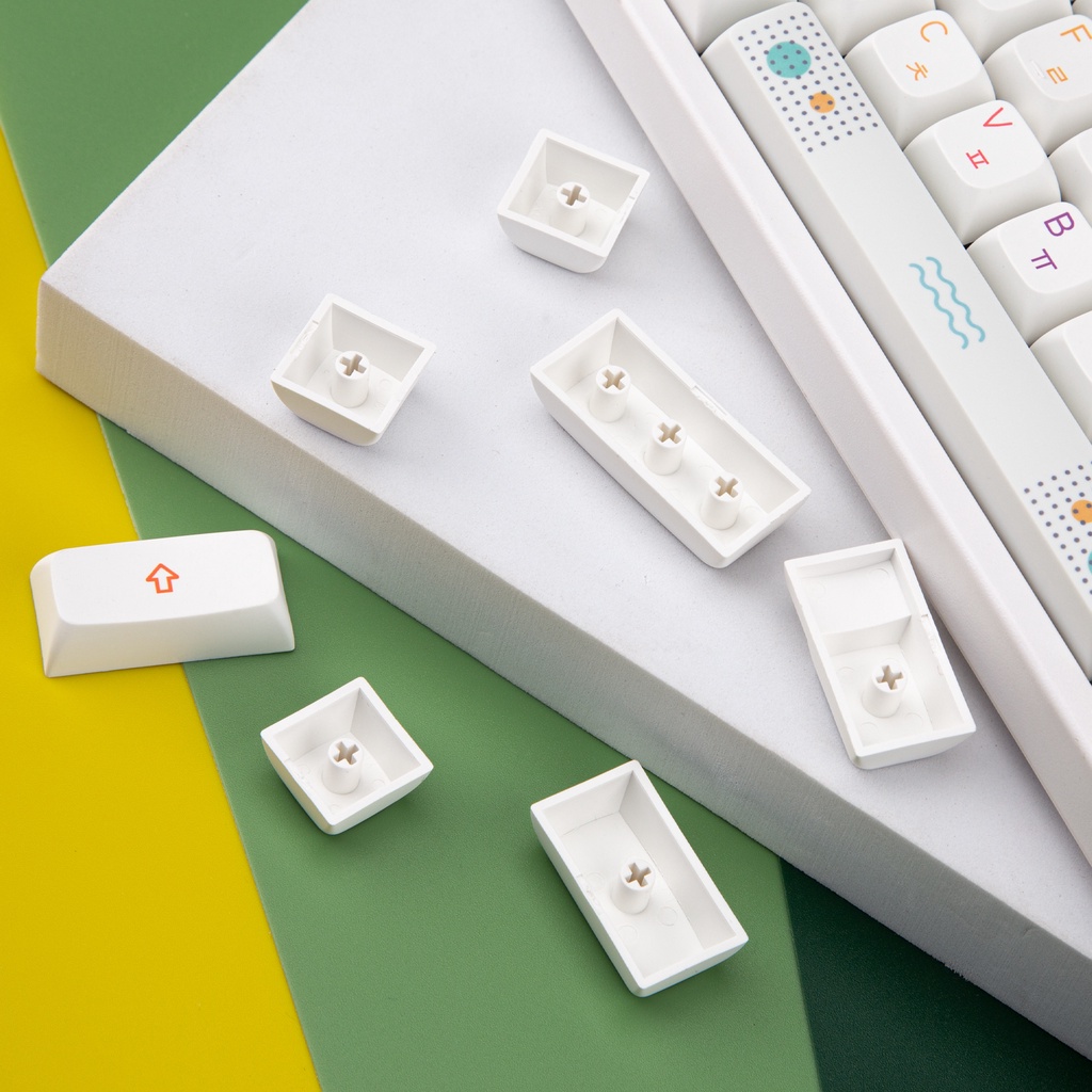 PBT XDA Profile 127 Phím Keycaps Dye Thăng hoa Bố cục ANSI cho bàn phím cơ Công tắc Gateron Kailh Cherry MX