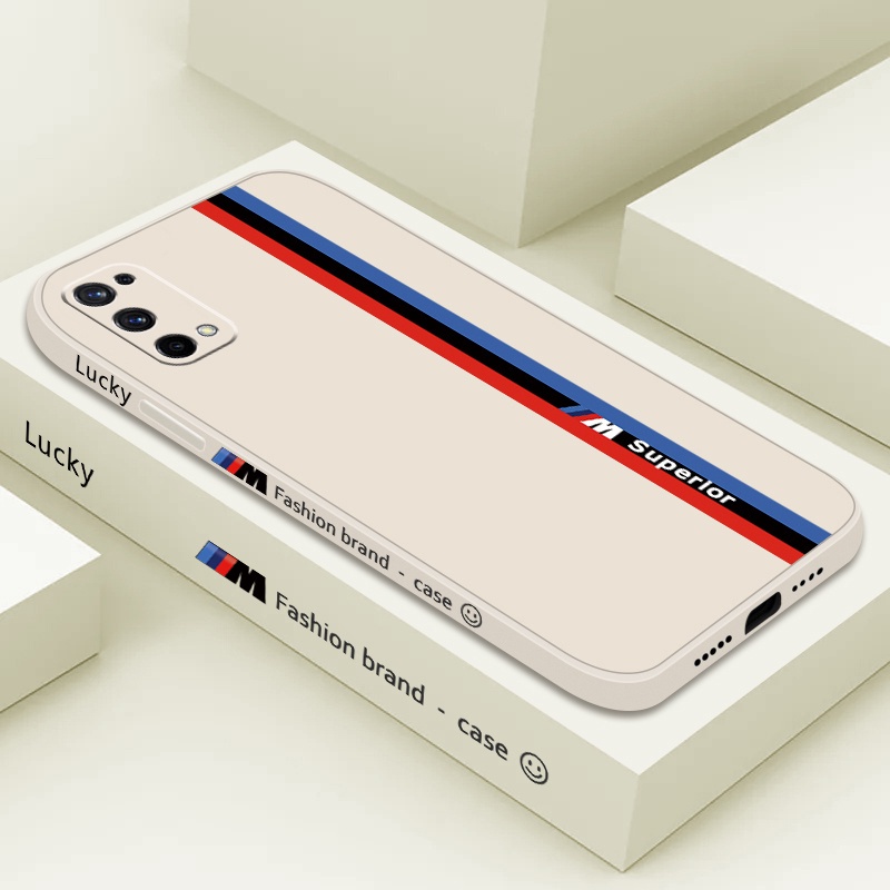 Ốp điện thoại TPU mềm hình logo đua xe M3 màu sắc cho OPPO Realme 8 5G / Realme 7 5G