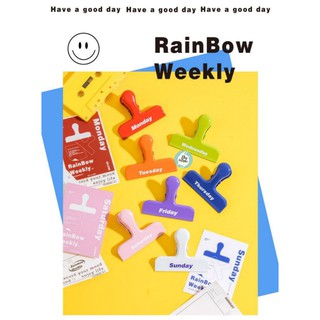 KẸP GIẤY RAINBOW WEEKLY