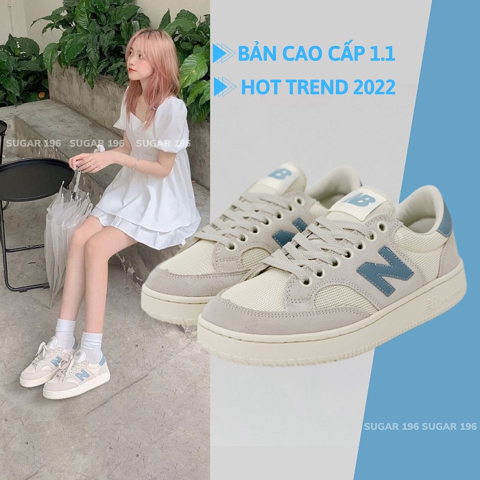 Giày Thể Thao Sneaker Nam Nữ NB CRT 300 2.0 Pro xanh ngọc da lộn cao cấp 11 phù hợp đi quanh năm SUGAR 196
