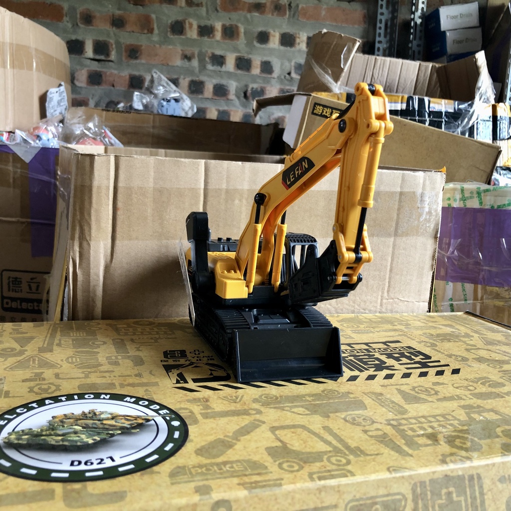 Đồ chơi mô hình xe đục ủi KAVY chạy đà có thùng chứa đồ nhựa ABS an toàn