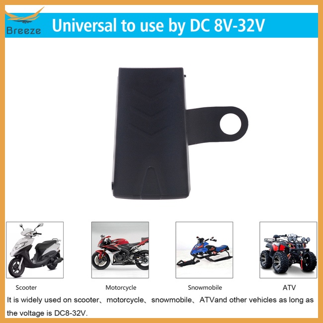 Cục Sạc Điện Thoại Usb Đơn 12v Chống Nước Có Đèn Chỉ Báo Cho Xe Hơi / Tàu Thuyền / Xe Mô Tô Atv Rv