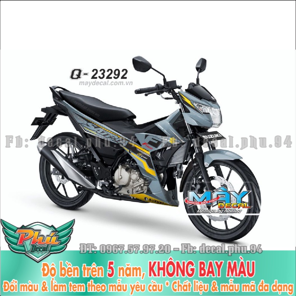 Tem Rời Satria Fi xám đen (K) -1