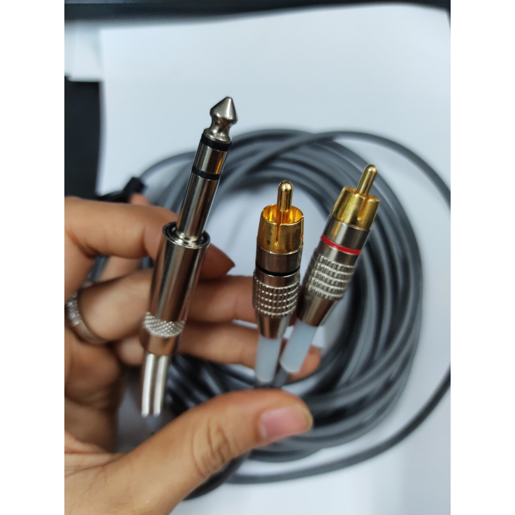 Dây loa 6.5mm sang 2 đầu AV dài 5m dailyphukien