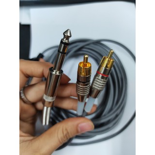 Dây loa 6.5mm ra 2 đầu AV