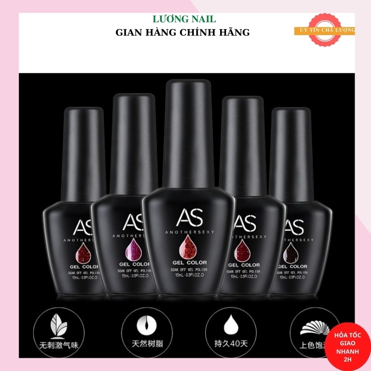 Sơn gel AS, sơn nhũ đỏ kim cương siêu sáng