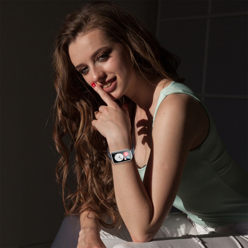 Dây Da Thay Thế Cho ĐồNg Hồ Đeo Tay Thông Minh Fitbit Fit 2