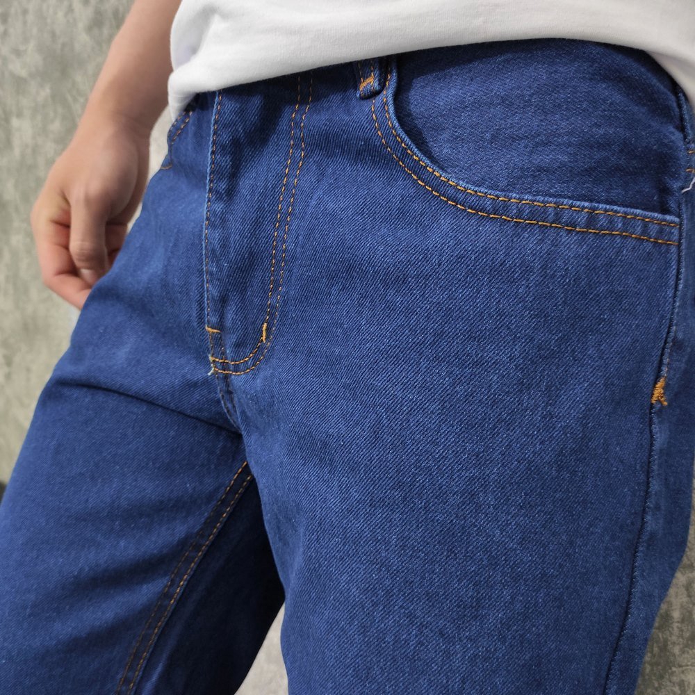 Quần short jean nam MĐ Q392 xanh đậm