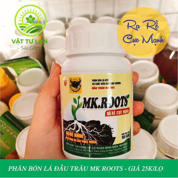 Phân bón NPK đầu trâu MK ROOTS - 100gr