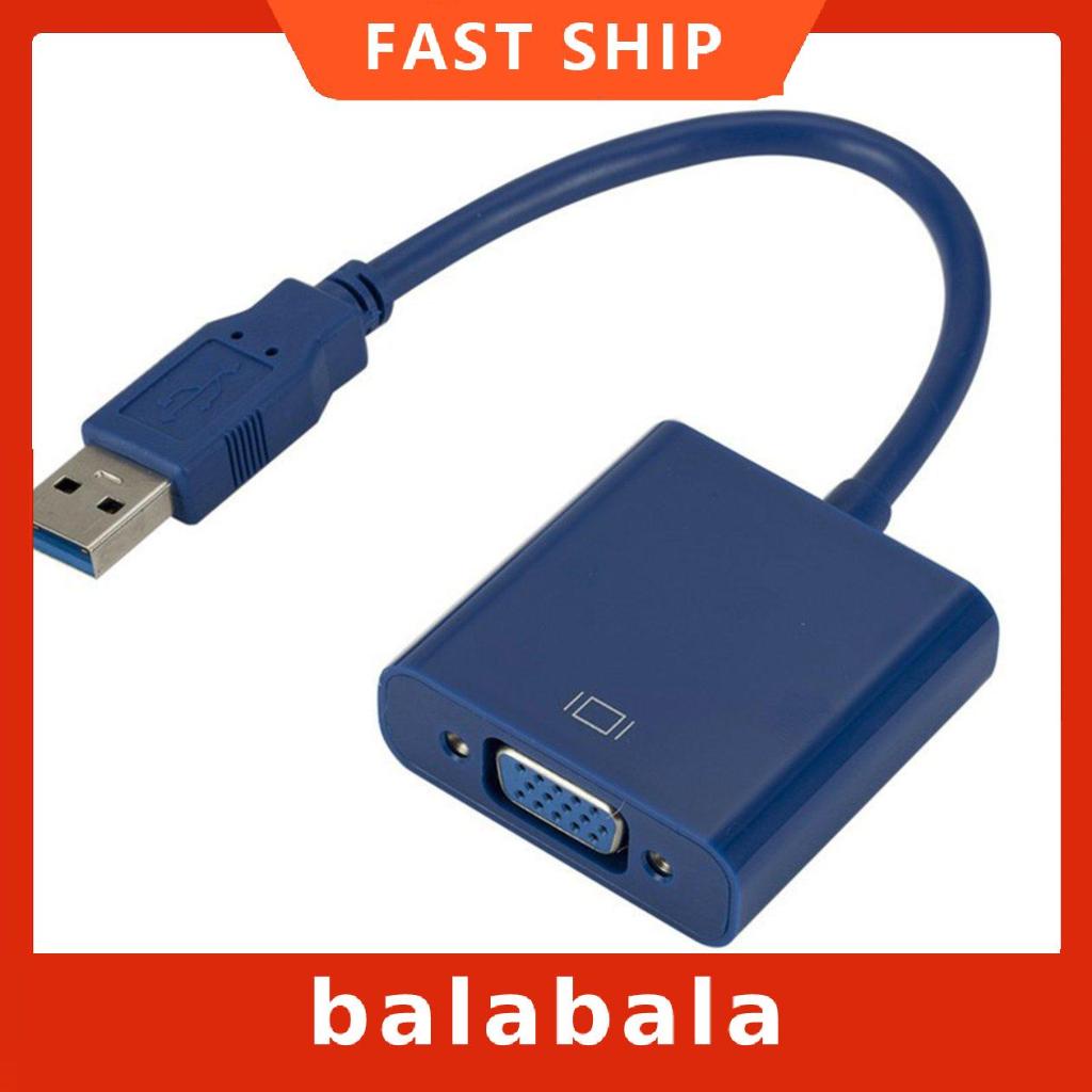 Cáp chuyển đổi USB 3.0 sang VGA cho máy tính để bàn laptop | BigBuy360 - bigbuy360.vn