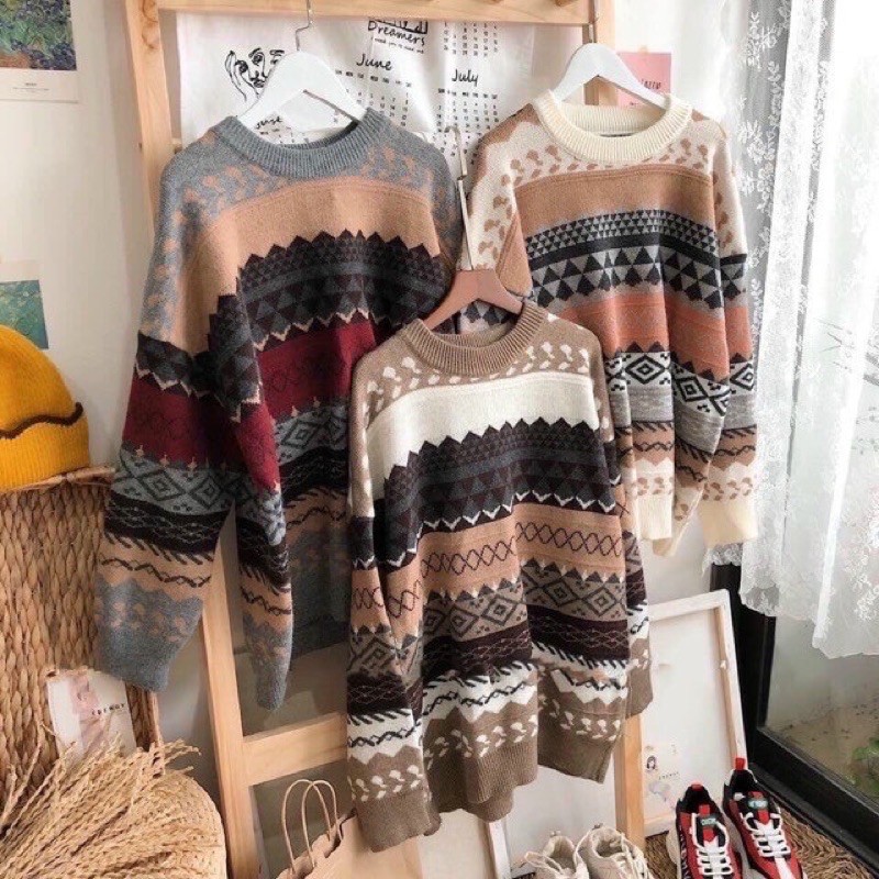 Áo len nữ THỔ CẨM form rộng tay dài phong cách Ulzzang trẻ trung chất mềm mại hàng Quảng châu loại 1 AL05 | BigBuy360 - bigbuy360.vn