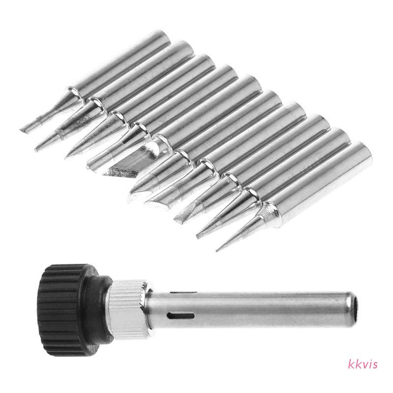 Set 11 Đầu Hàn 900M-T Cho Máy Hàn Hakko 936 Lukey 852D 898d SAIKE