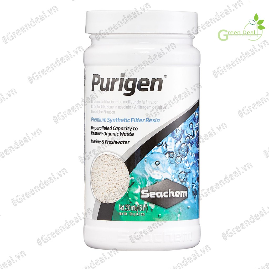 SEACHEM - Purigen (Hộp 250 ml) | Vật liệu lọc hồ cá thuỷ sinh