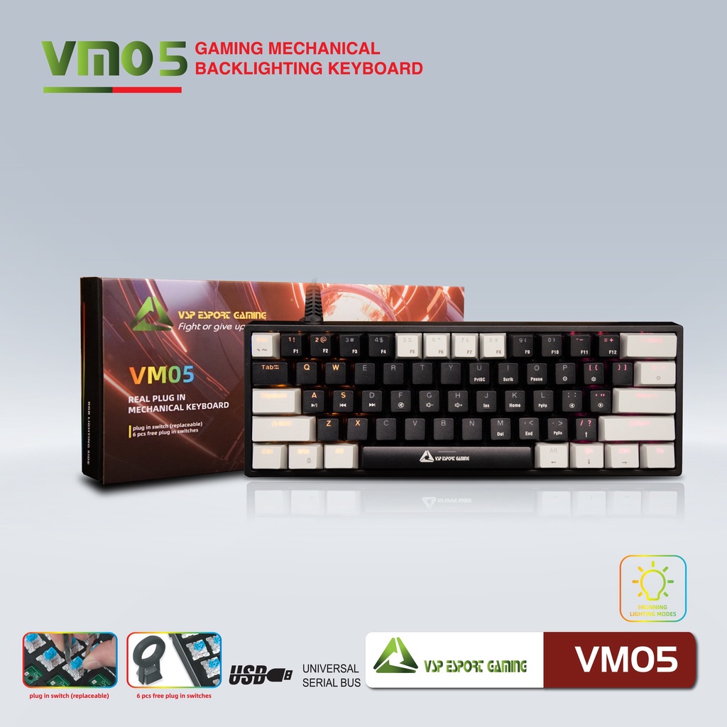 Bàn Phím Cơ VSP VM05 ESPORT GAMING