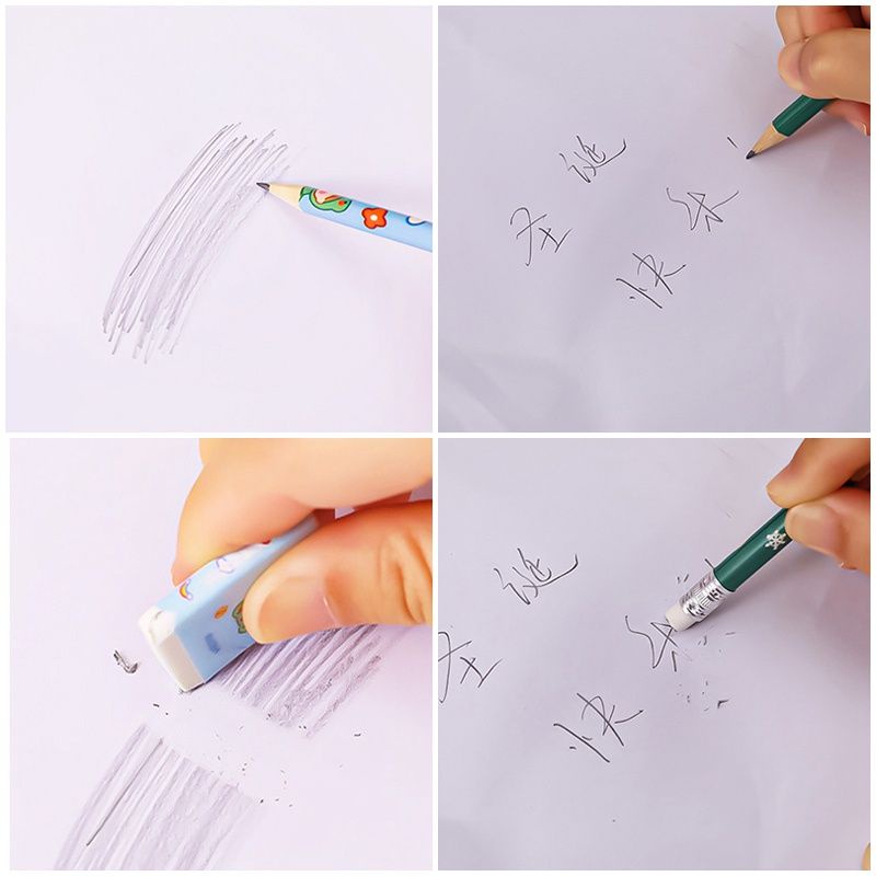 Bộ dụng cụ học tập cute quà tặng 5 , 7 món thước , 2 bút chì , tẩy , tiện hoạt hình