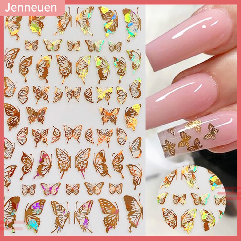 Miếng Dán Hình Bướm Dùng Trang Trí Móng Tay Nghệ Thuật DIY