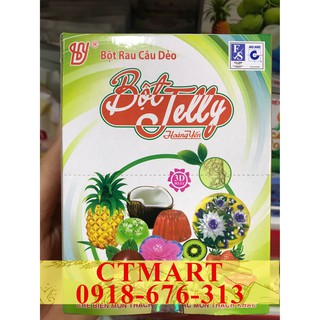 bột rau câu cá dẻo jelly combo 12 gói