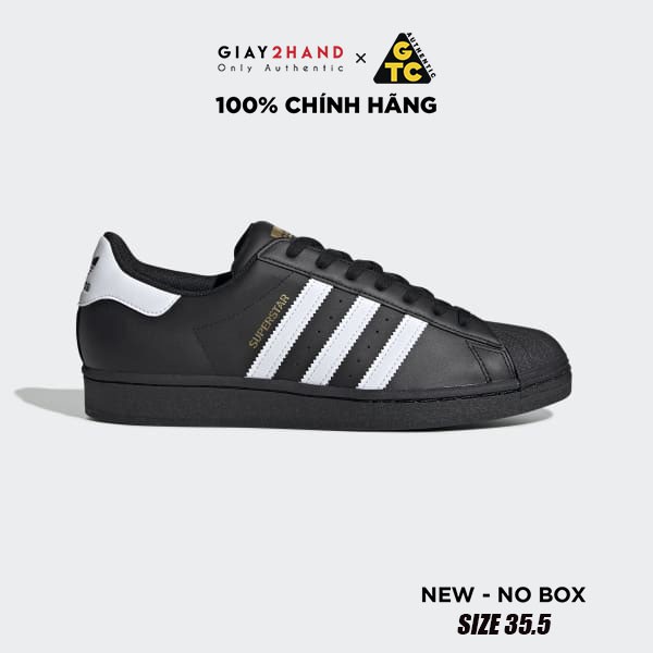 (AUTHENTIC 100%) Giày Sneaker Thể Thao Nữ ADIDAS SUPER STAR “BLACK/WHITE” Chính Hãng 100% (HÀNG LỖI SX NHẸ)