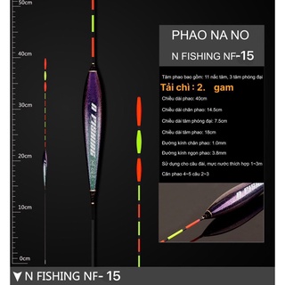 Phao nano tăm cánh Nfishing - phao câu ngày