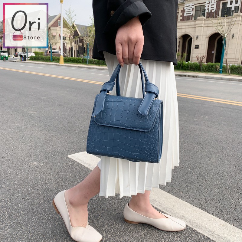 Túi đeo chéo nữ đi chơi dễ thương, da mềm cao cấp, kiểu dáng hộp đứng mới lạ thời trang Hàn Quốc trợ giá rẻ ORI T001 | BigBuy360 - bigbuy360.vn