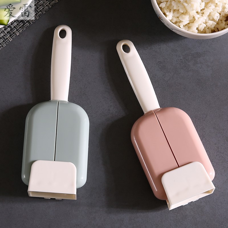 Muôi Xới Cơm, Thìa Múc Cơm Có Nắp Đậy Tự Động - Chống Vi Khuẩn, Côn Trùng