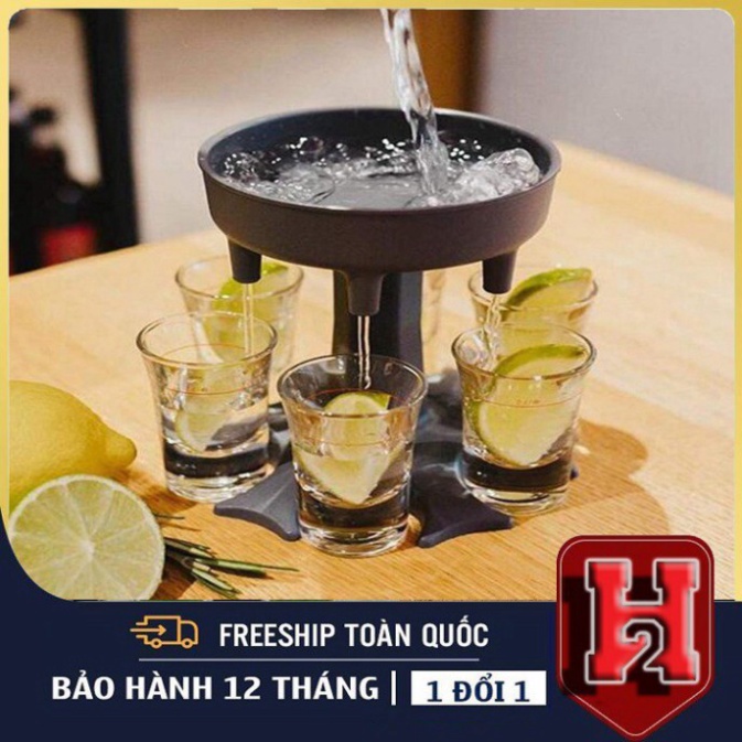 Khay Chia Rượu 6 Chén Siêu Tiện, Không Còn Lo lắng Vấn Đề Uống Không Đều, Dụng Cụ Chia Rượu | (TT65)