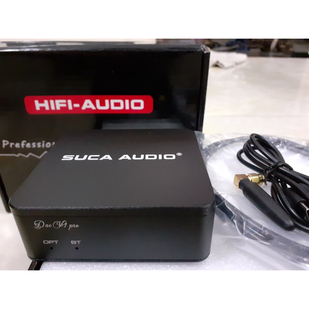 BỘ GIẢI MÃ SUCA AUDIO DAC V1PRO 24BIT 192KHZ.CÓ BLUTOOTH 5.0 VÀ OPTICAL IN,OUT.
