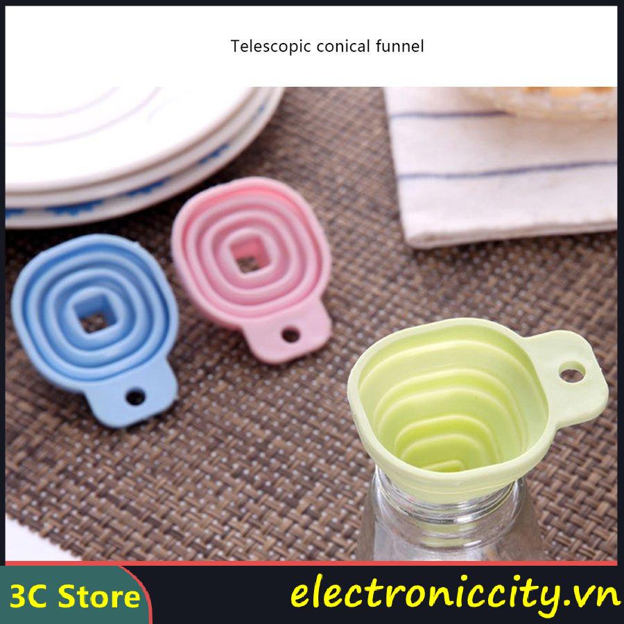 3 phễu rót dung dịch gấp gọn tiện dụng cho nhà bếp