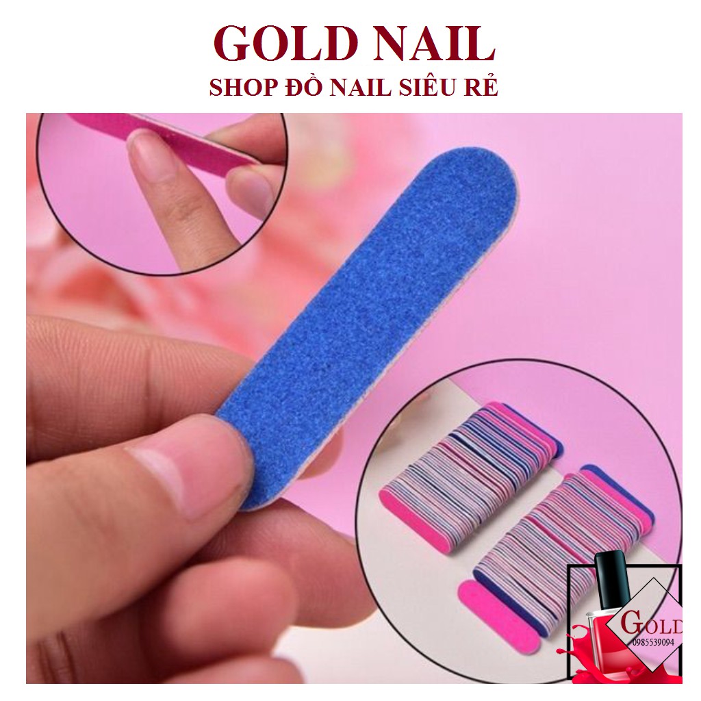 Dũa móng tay mini, cây dũa móng 2 mặt nhám tiện lợi