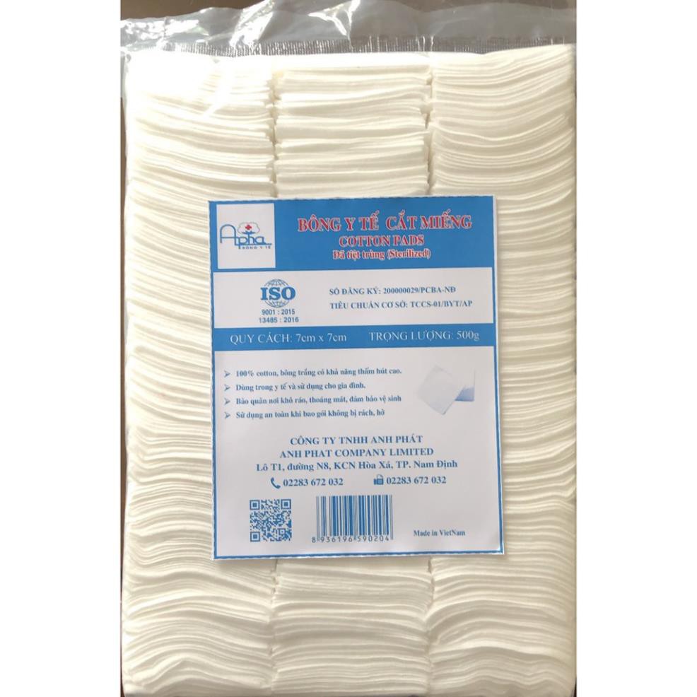 BÔNG CẮT MIẾNG  7cm x  7cm - Alpha