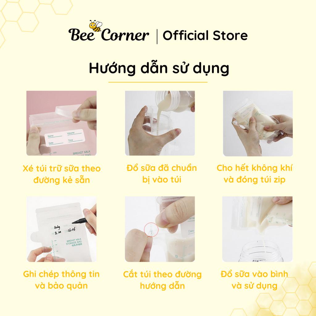 Túi Trữ Sữa MISUTA 150ml và 200ml - Hộp 30 Túi Beecorner