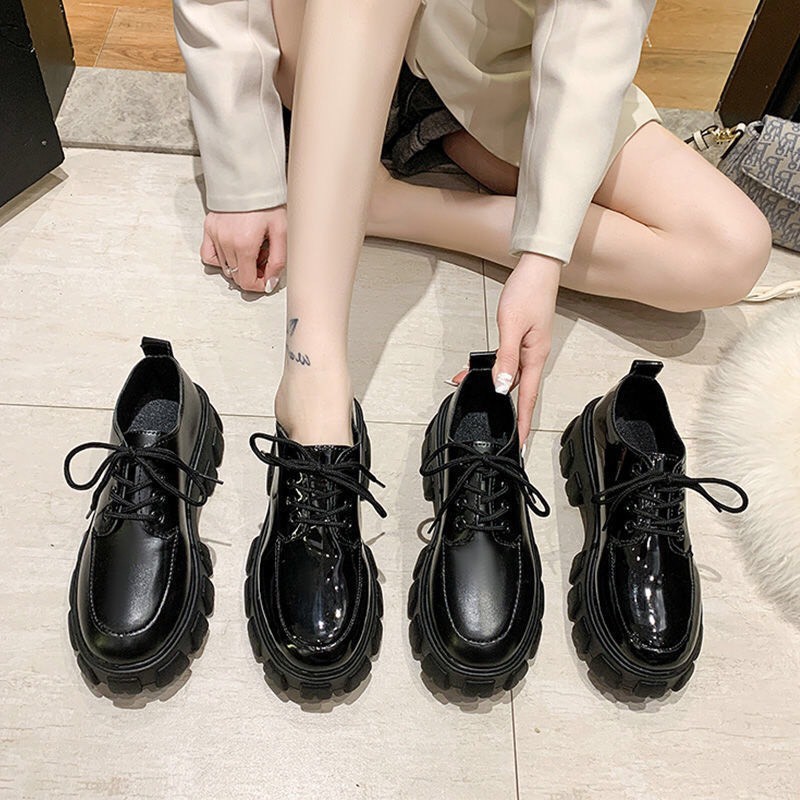 ulzzang Giày oxford bánh mì thắt dây | BigBuy360 - bigbuy360.vn