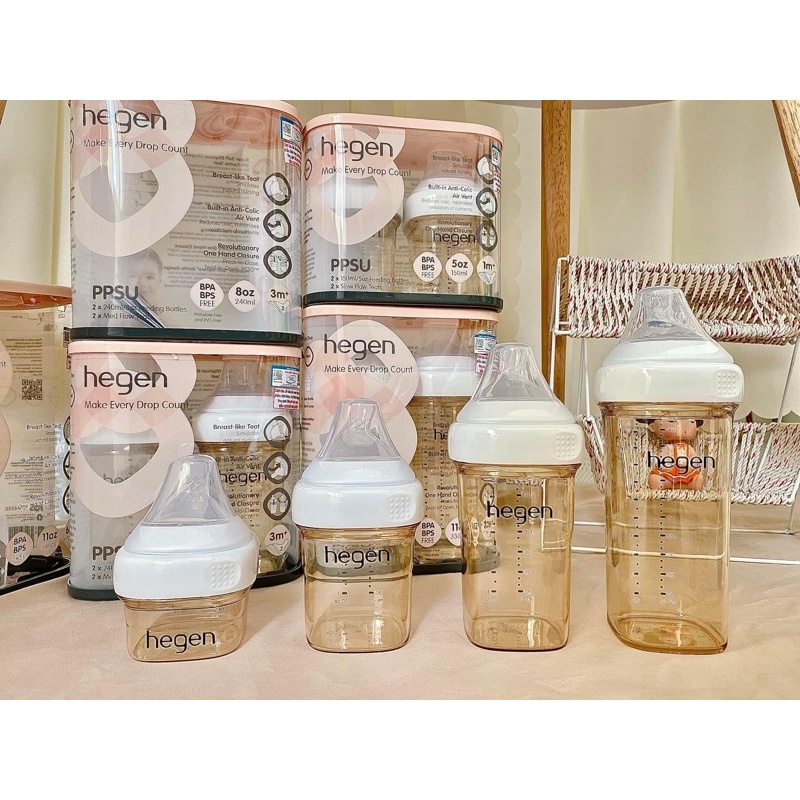 Bình sữa Hegen chính hãng đủ size 60ml/150ml/240ml/330ml