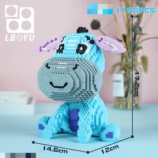 Bộ đồ chơi lắp ráp lego con lừa 3D