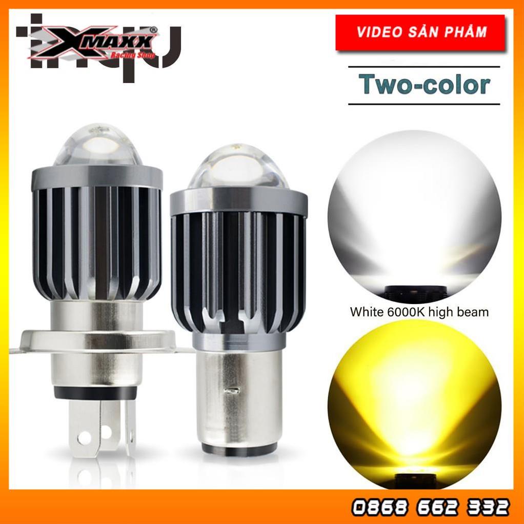 Bóng đèn pha LED bi cầu mini - Pha trắng Cốt vàng - Cam kết hàng chuẩn chất lượng cao - bảo hành 1 năm